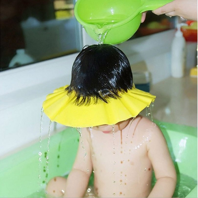 Visière chapeau pour douche bébé I ShampooCap™ - Familybaby.shop